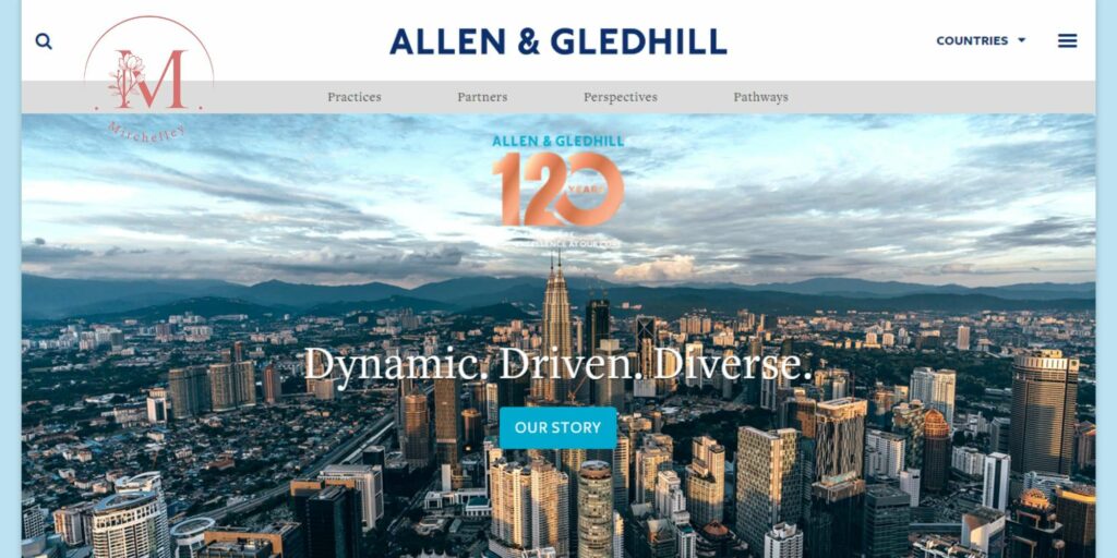 Allen and Gledhill LLP's Homepage