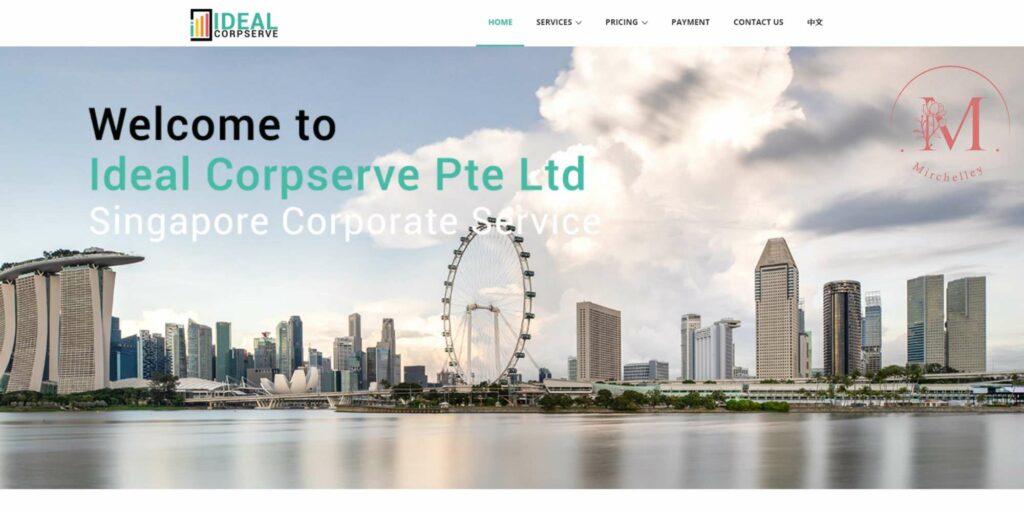 Ideal Corpserve Pte. Ltd.'s Homepage