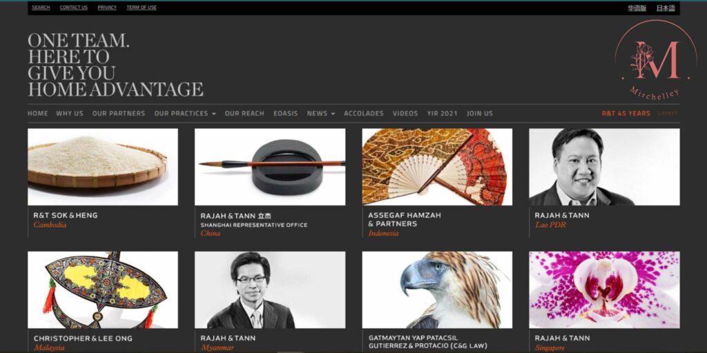 Rajah & Tann Singapore LLP's Homepage