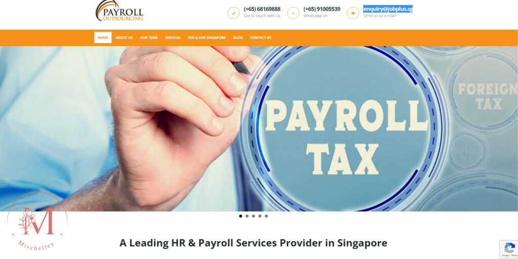 Singapore Payroll Outsourcing's Homepage