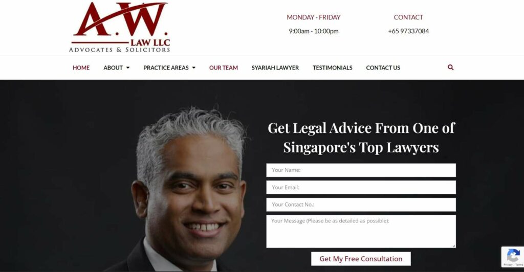 A. W. Law LLC Homepage