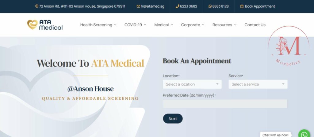 ATA Medical Clinic Homepage