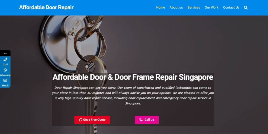 Affordable Door & Door Frame Repair Singapore Homepage