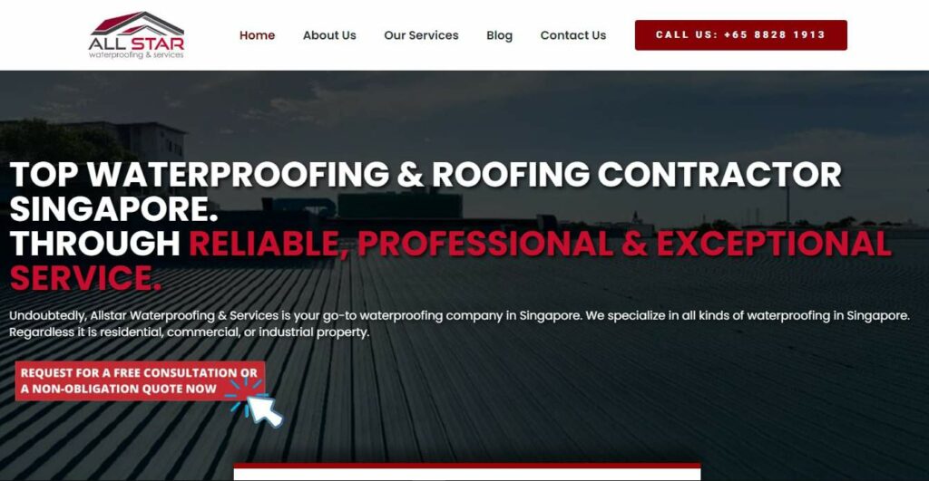 Allstar Waterproofing & Services Homepage