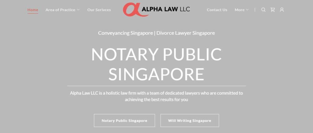 Alpha Law Homepage