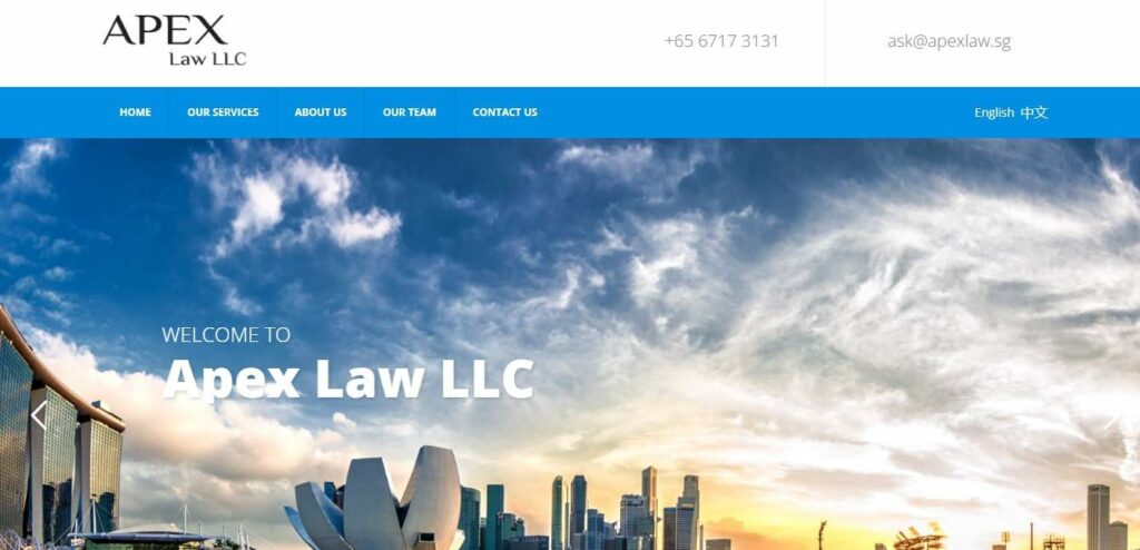Apex Law Singapore Homepage