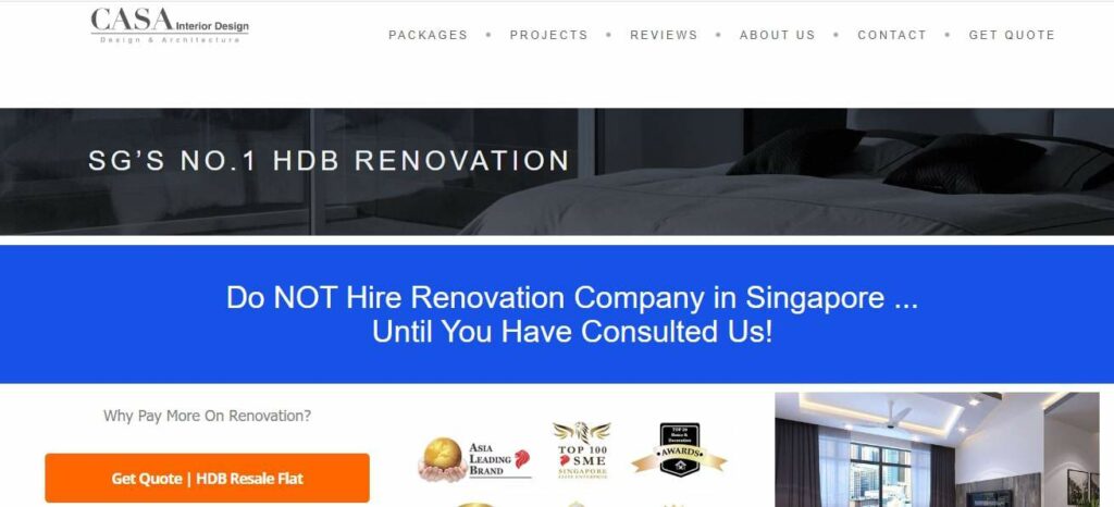Casa Interior Design Pte Ltd Homepage