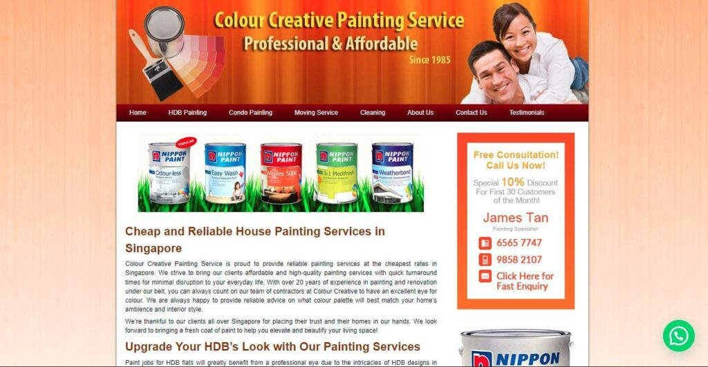 Colour Creative Painting Services Homepage