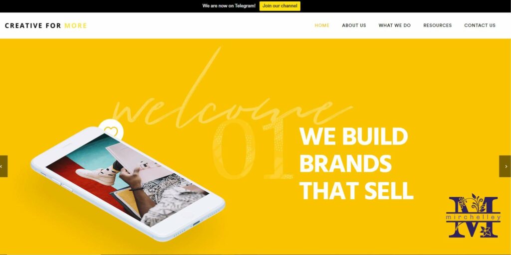 Creative for More Homepage