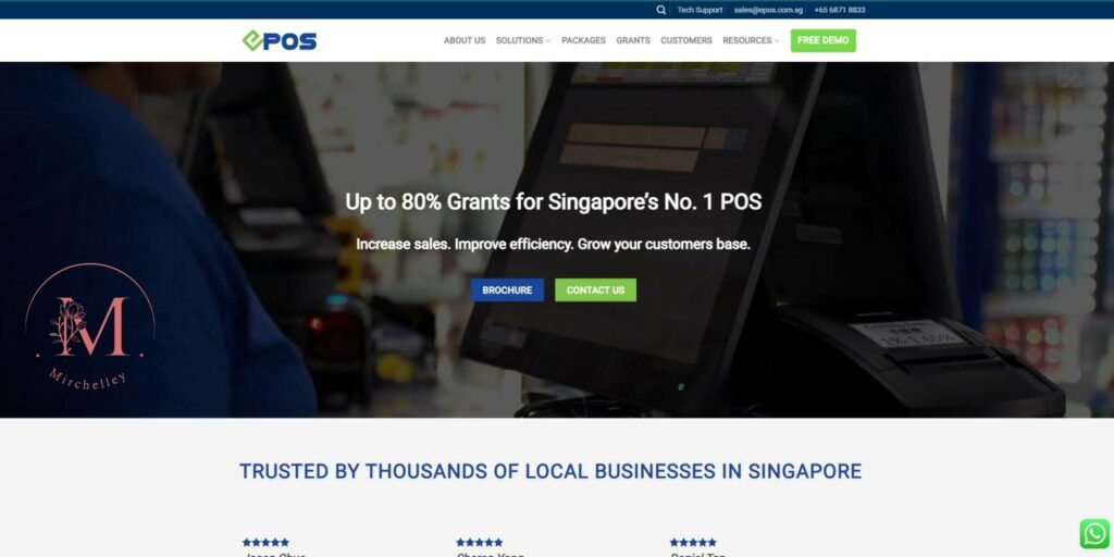 EPOS POS System Singapore Homepage
