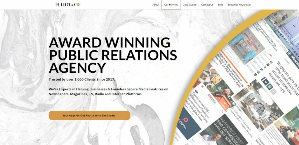 Elliot & Co. Homepage