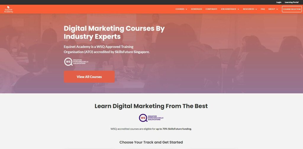 Equinet Academy Homepage