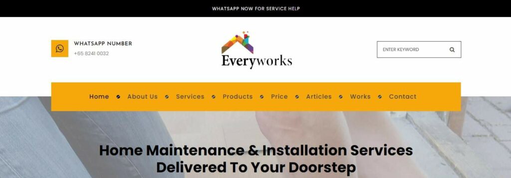 Everyworks Singapore Homepage