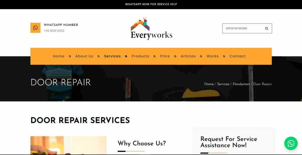 Everyworks Singapore Homepage