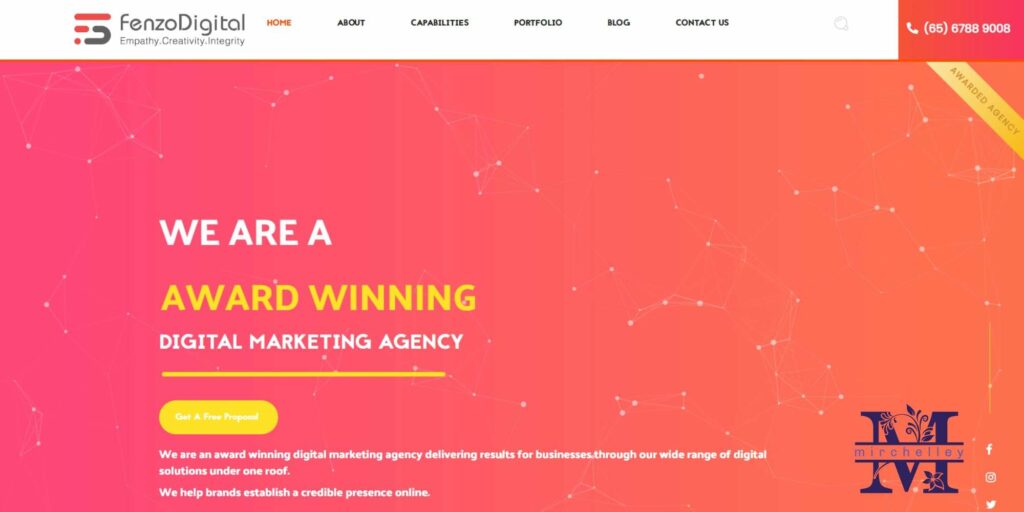 Fenzo Digital Homepage