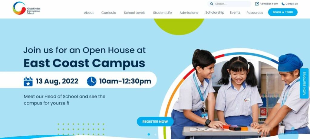 Global Indian International School Homepage