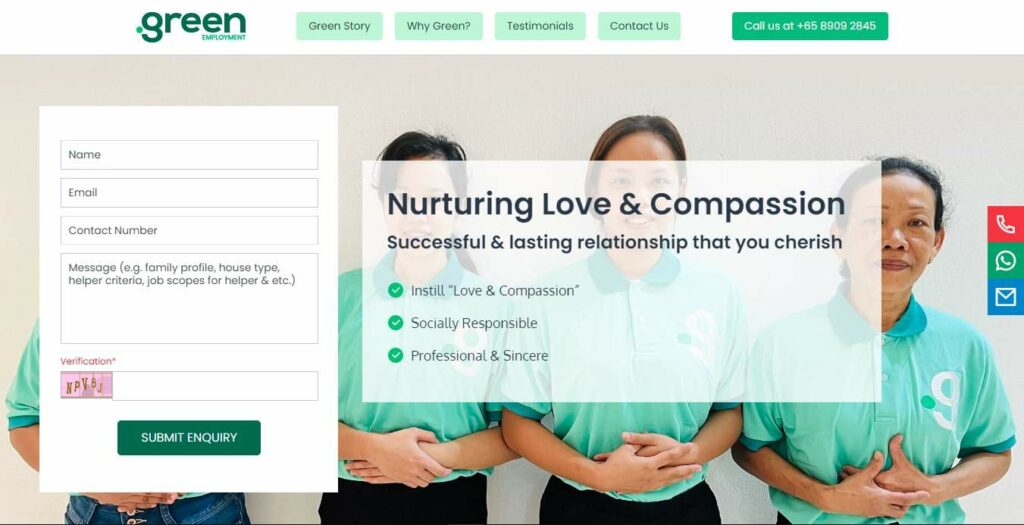Green Employment Singapore Homepage