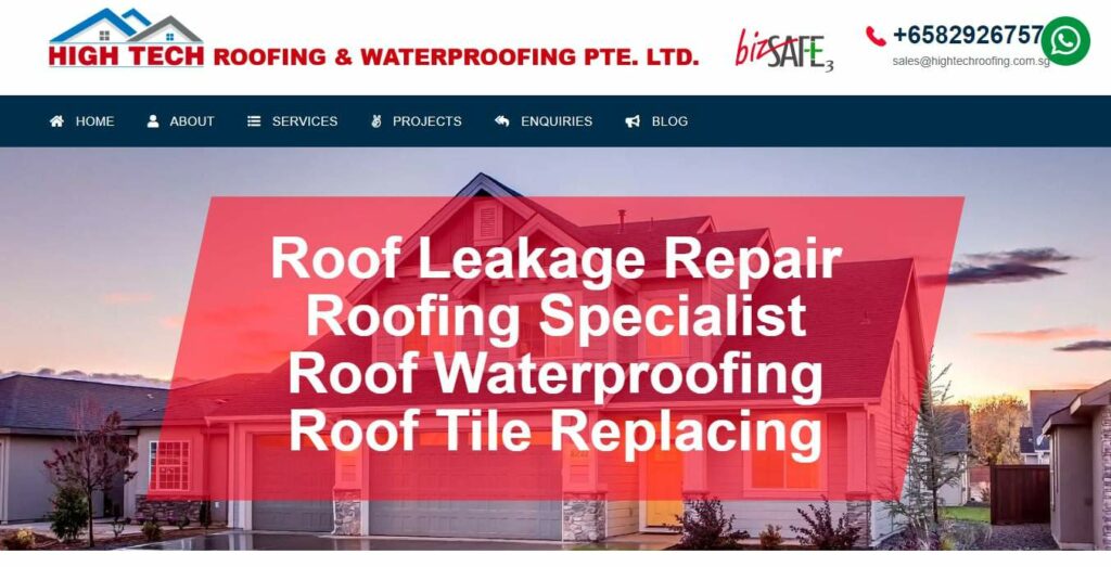 High Tech Roofing and Waterproofing Homepage