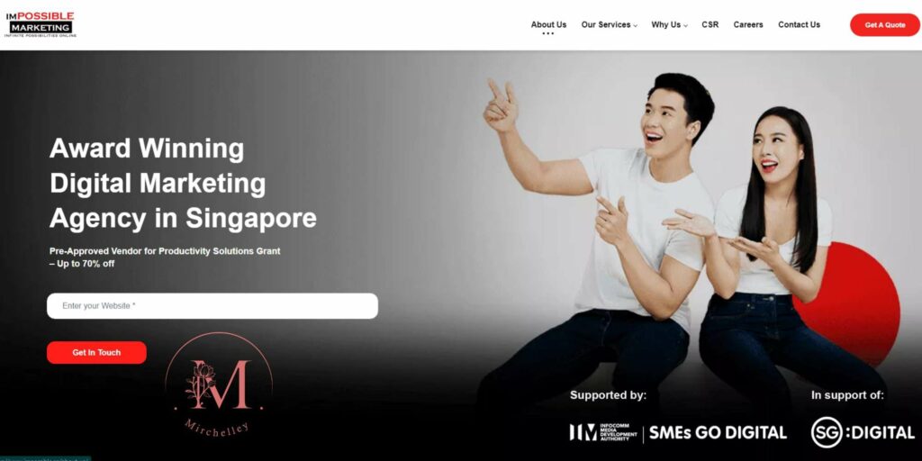 Impossible Marketing Homepage