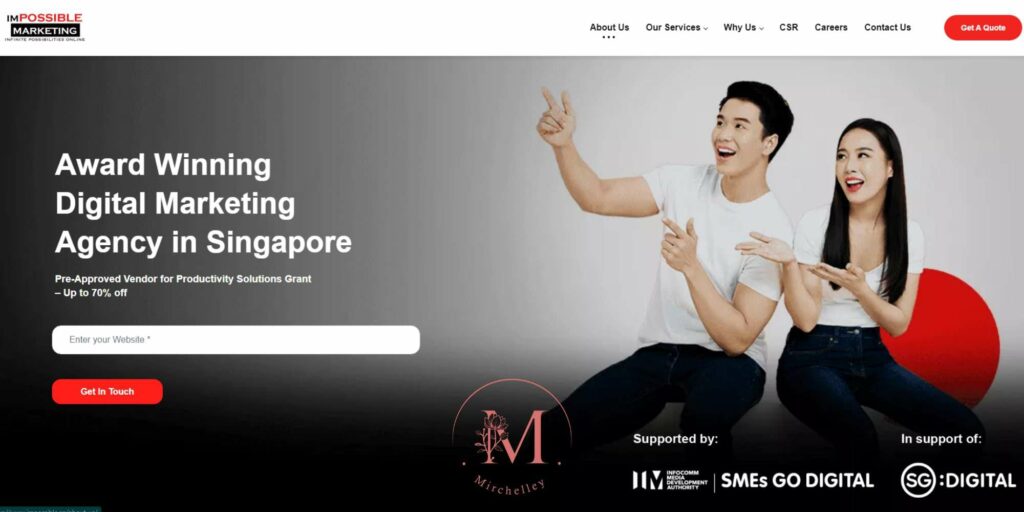 Impossible Marketing Homepage