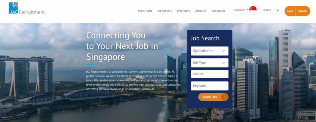 JAC Recruitment Homepage