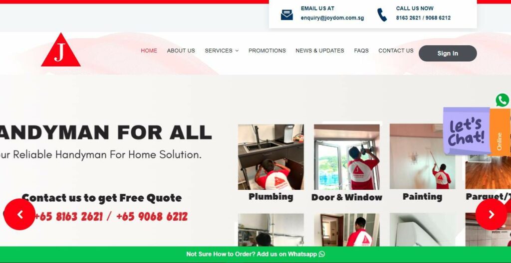 Joydom Engineering Pte Ltd Homepage