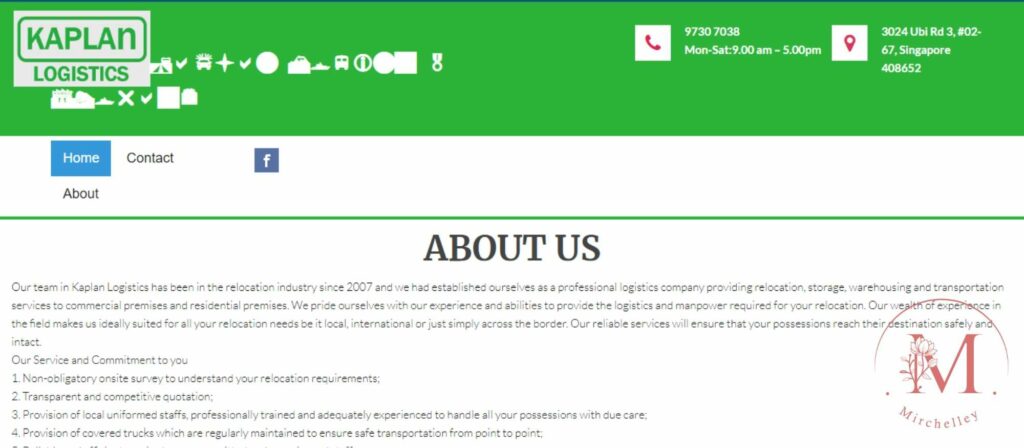 Kaplan Logistics Homepage