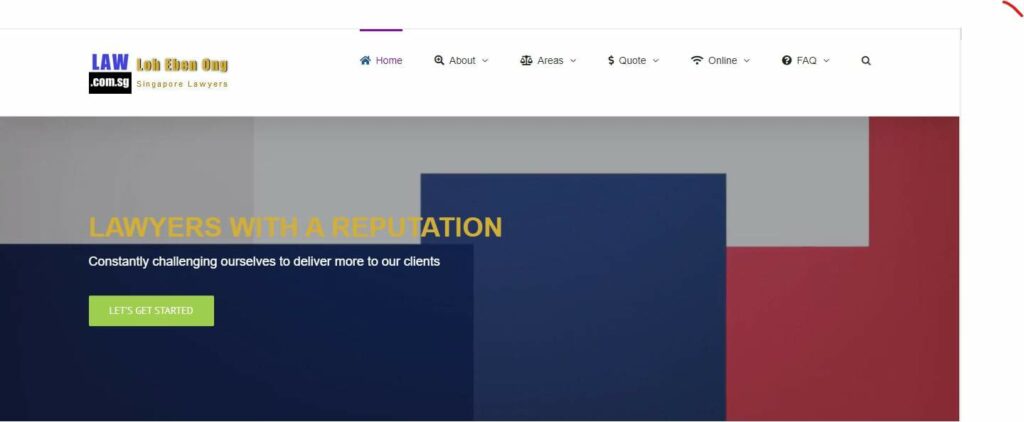Loh Eben Ong Singapore Homepage