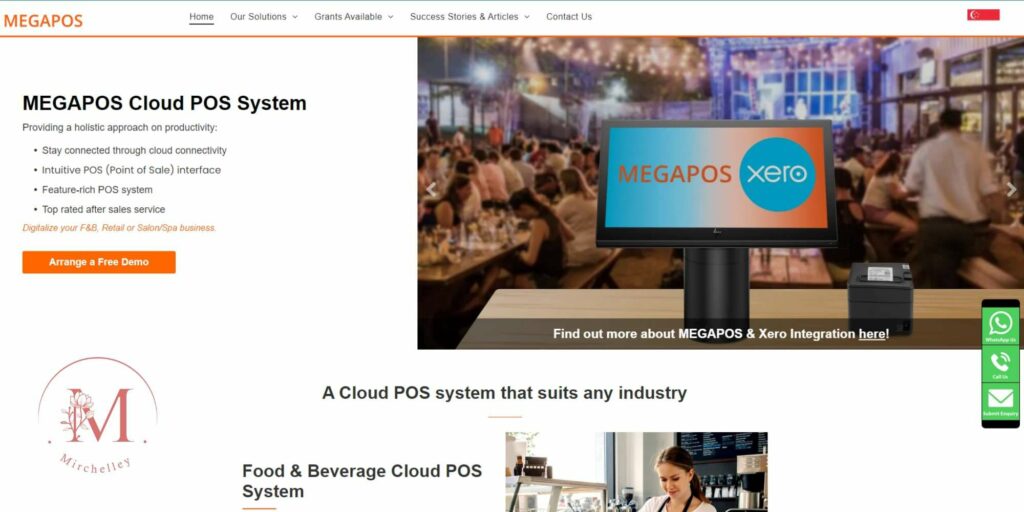 MEGAPOS POS System Homepage