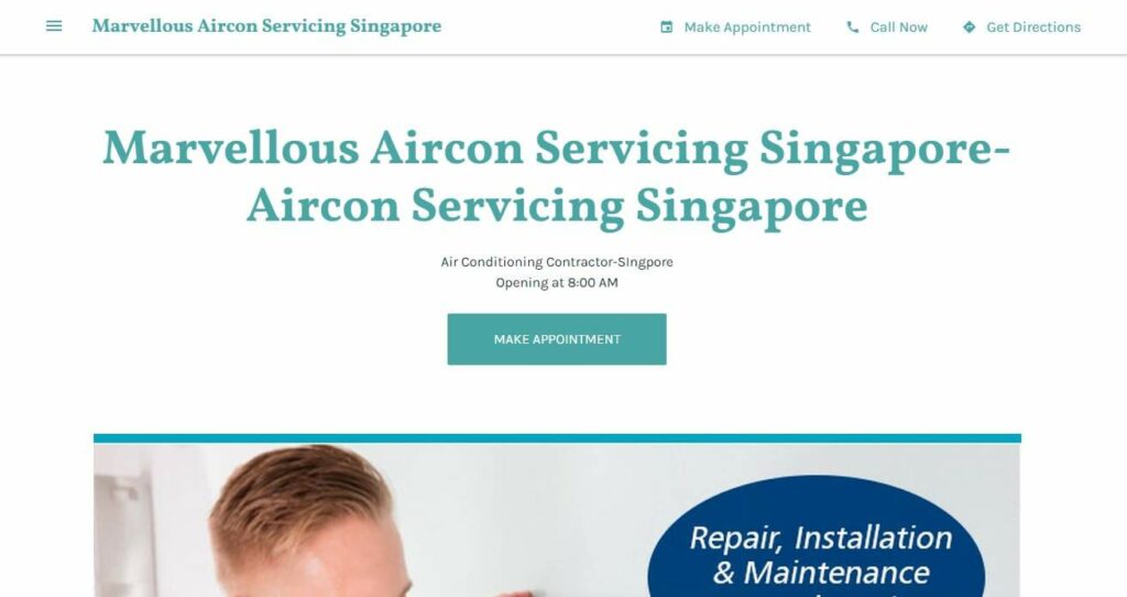 Marvellous Aircon Servicing Homepage