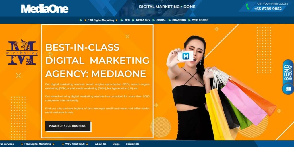 MediaOne Digital Marketing Agency Homepage