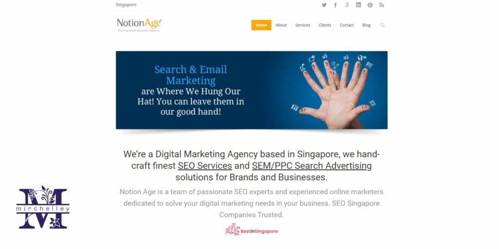 Notion Age SEO Homepage