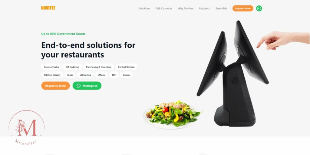 Novitee Pte. Ltd. Homepage
