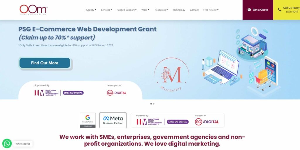OOm Pte. Lte. Homepage