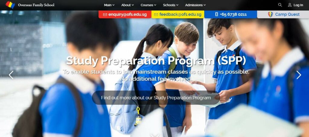 Overseas Family School Homepage