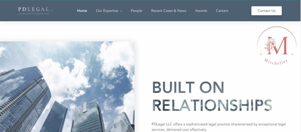 PD Legal LLC Advocates and Solicitors Homepage