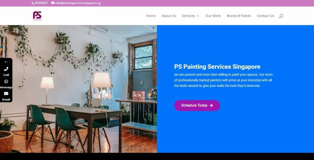 PS Painting Service Singapore Homepage