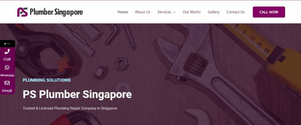 PS Plumber Singapore Homepage