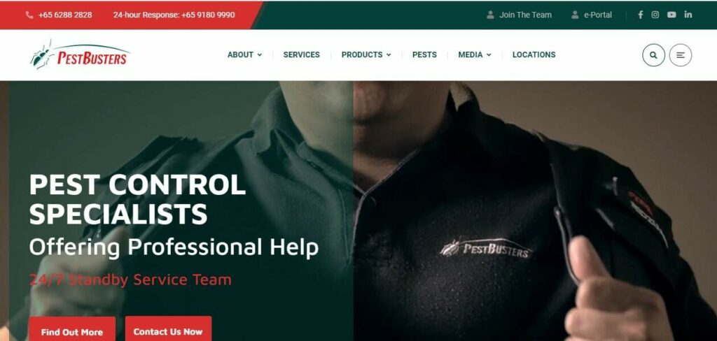 PestBusters Pte Ltd Homepage