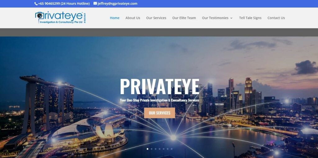 Privateye Investigation & Consultancy Homepage