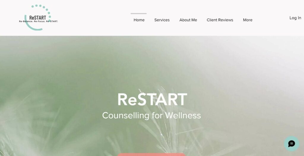 ReSTART Counselling for Wellness Homepage