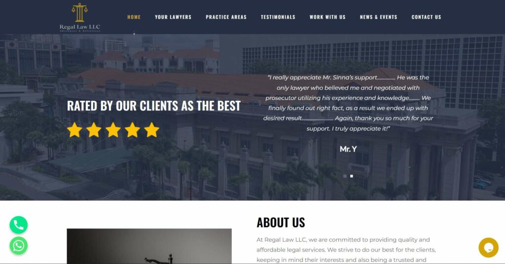 Regal Law LLC Homepage