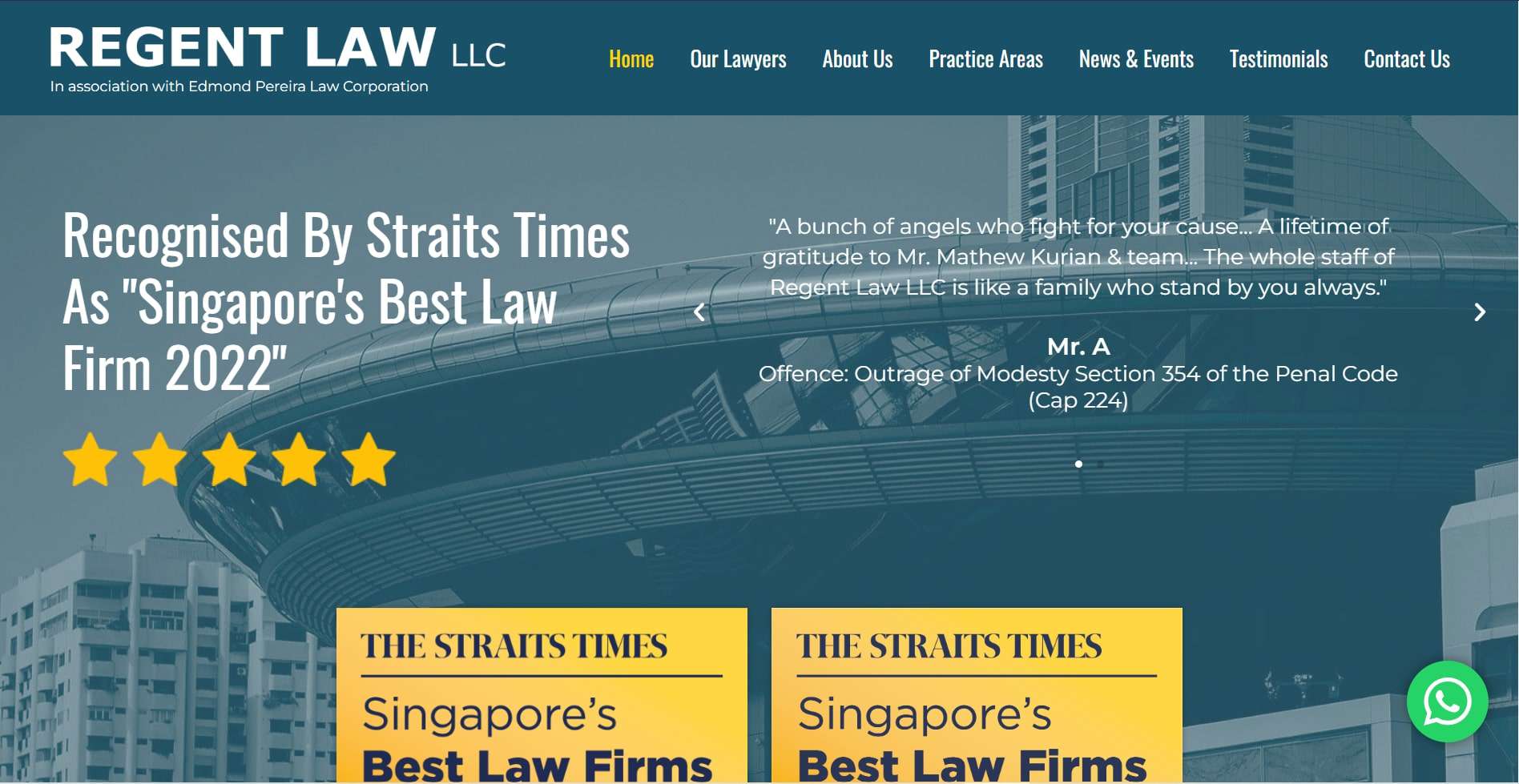 Top 5 Criminal Defence Lawyers in Singapore [2022 ]