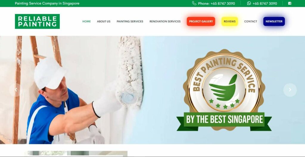 Reliable Painting Singapore Homepage