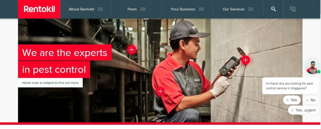 Rentokil Initial Pest Control Homepage