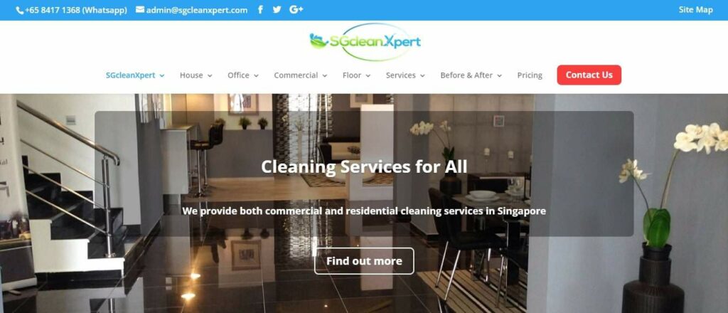 SGcleanXpert Homepage