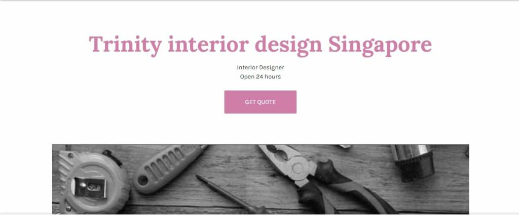 Trinity Interior Design Homepage