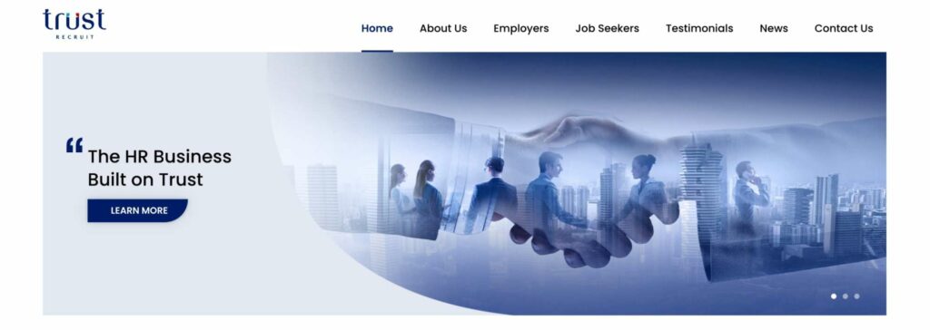 Trust Recruit Homepage