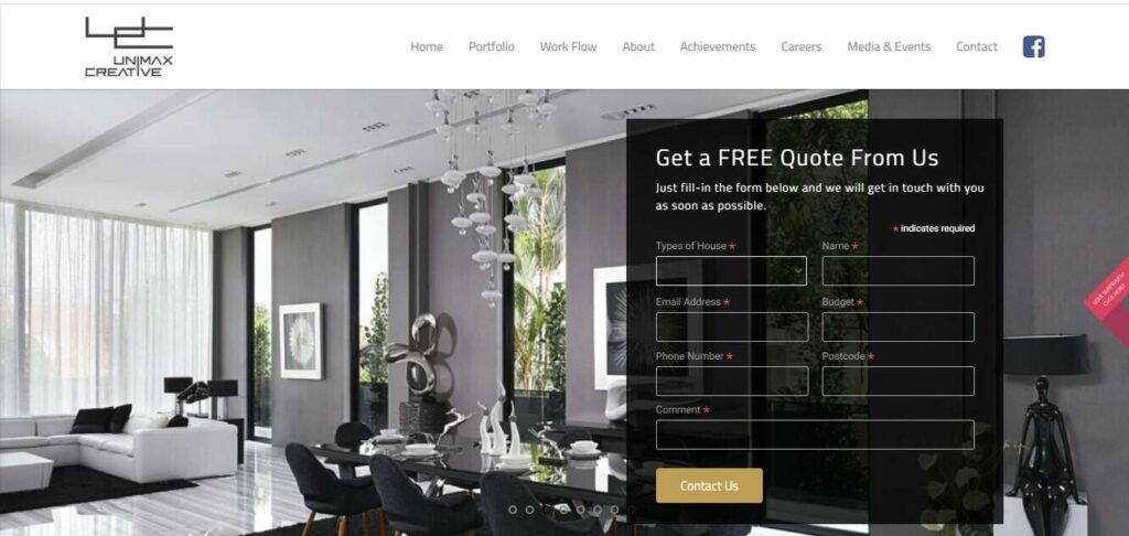 Unimax Creative Pte Ltd Homepage