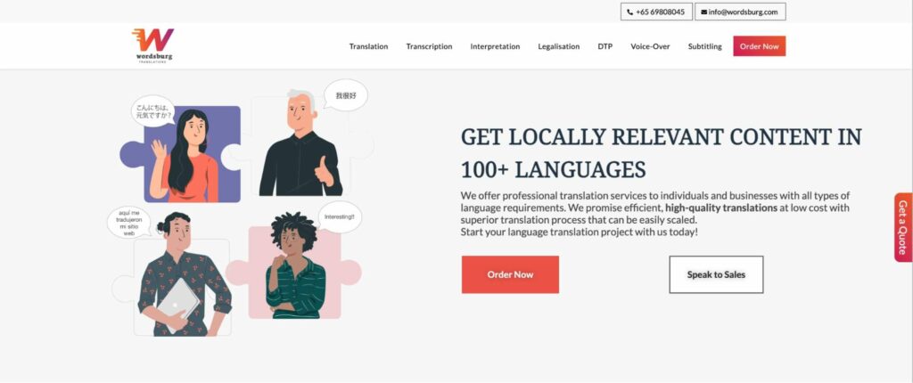 Wordsburg Translations Homepage